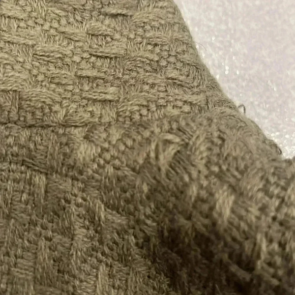 [OS]Free People Swept Away Houndstooth Ruana Poncho Cape  Brown Tan - Picture 9 of 9